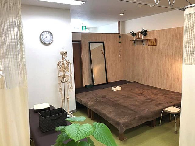 完全個室の施術スペース